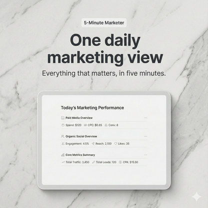 The 5-Minute Marketer