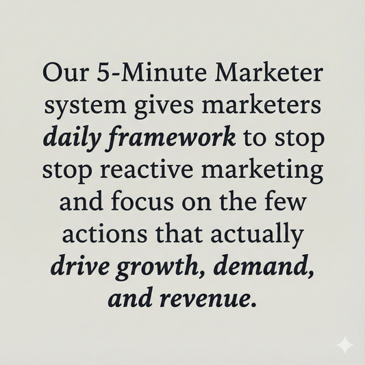 The 5-Minute Marketer