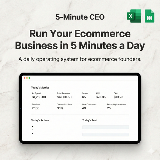 The 5-Minute Ecommerce System